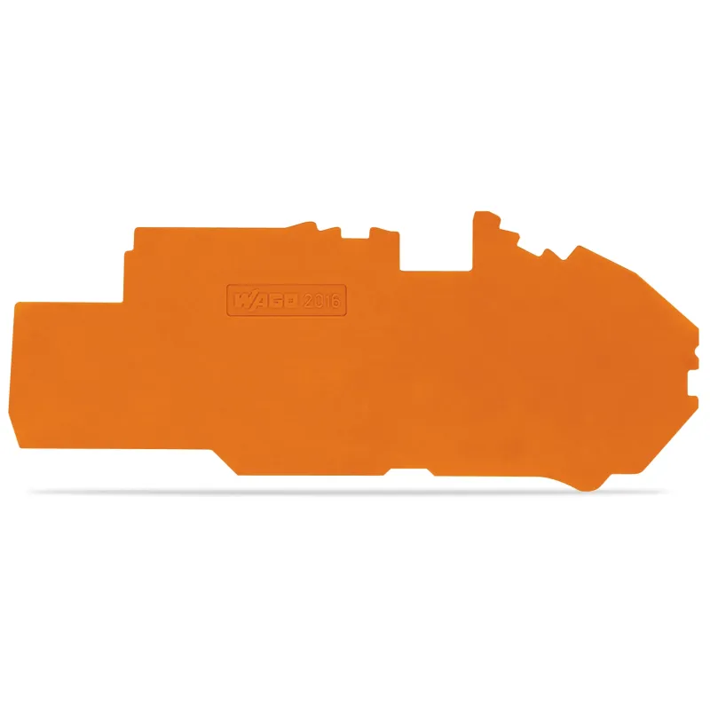WAGO End and Intermediate Plate Orange, 1 mm Thick 2016-7792