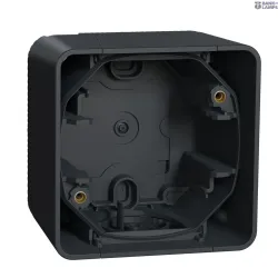 Schneider Electric MUR37911 — Surface Mounted Housing for Flush Mounted Switching Device Mureva Styl, Surface-Mounted Surface-Mounted Box 1-Gang Graphite