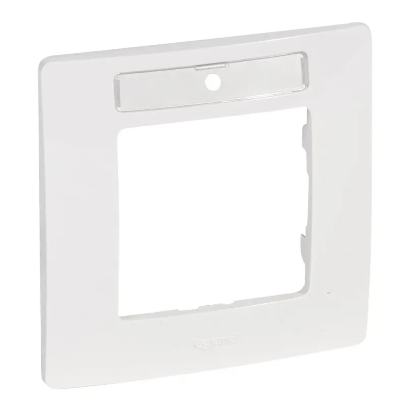 Legrand Plate Niloé White, IK04, 86 mm, 10.2 mm, Plastic, 1-Gang 665006