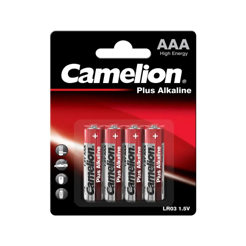 CAMELION Elementi sārmains, LR03-BP4, AAA, CAMELION, 4 gab. 44-1-LR03BP4