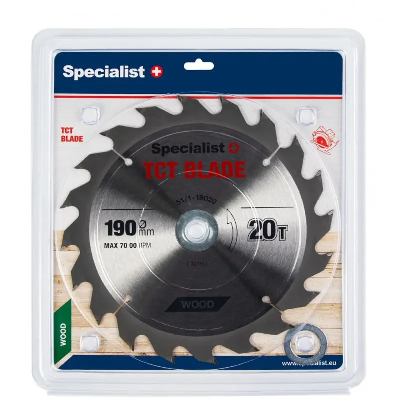 Specialist+ SPECIALIST+ griešanas disks, 190 x 20T x 30/20/16 mm 51-1-19020
