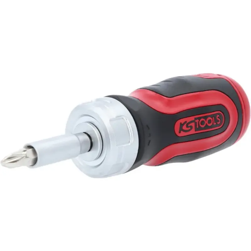 KS Tools Mini skrūvgriezis ar sprūdmehānismu 6 in 1, 1/4