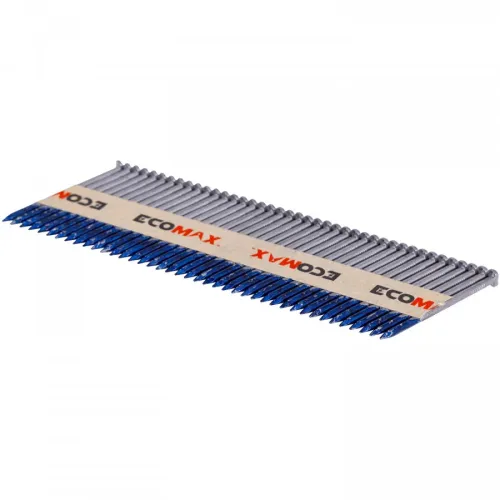 Ecomax Naglas naglu pistolei 34°, 2000 gab., 90x3,1mm, Ecomax EMNA343190BBSMD