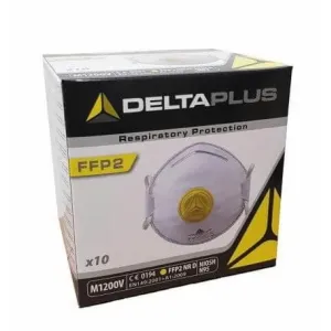 Vienreizējās lietošanas maska ar vārs tu FFP2, 10 gab., Delta Plus