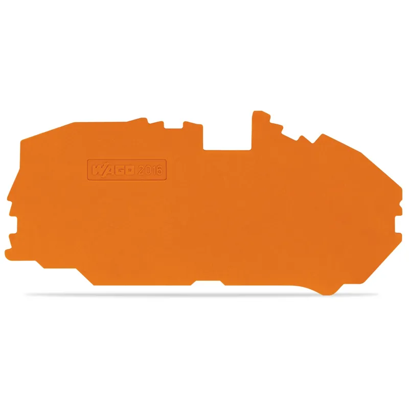 WAGO End and Intermediate Plate Orange, 1 mm Thick 2016-7692