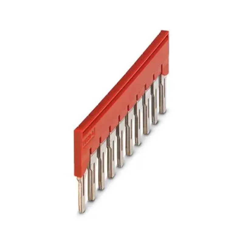 Phoenix Contact Plug-In Bridge FBS 10-8, 10-Position, 8.2mm Pitch, 41A, Red 3030323