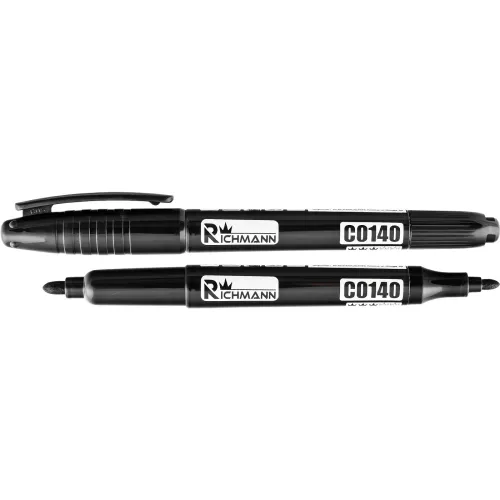RICHMANN Melns dubults marķieris, 1–2 mm 42-C0140