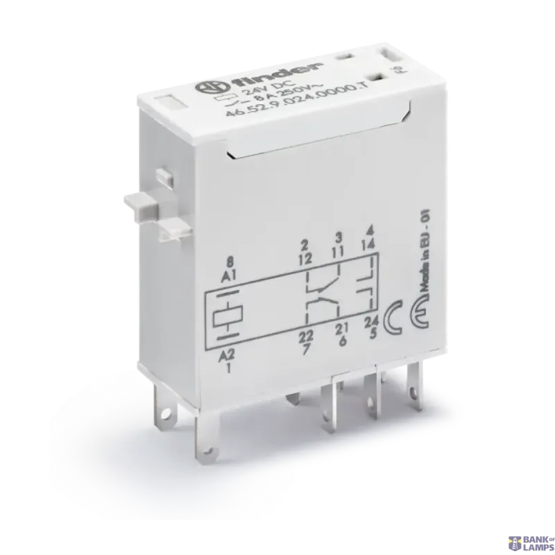 FINDER 46.52.9.024.5000T Relay Switching current (max.): 8 A 2 465290245000T