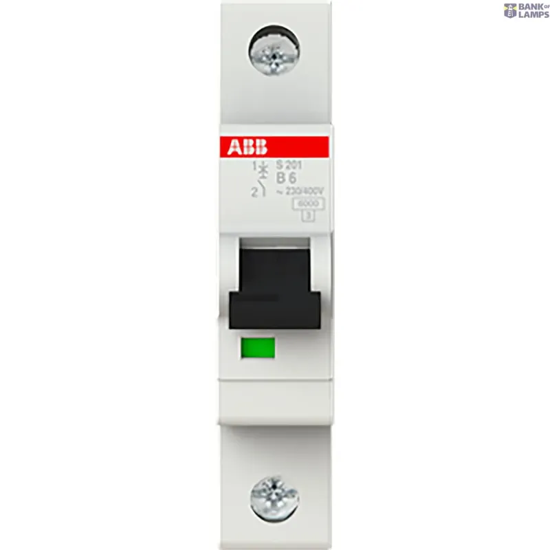 ABB S201-B6 Miniature Circuit Breaker - 1P - B - 6 A 2CDS251001R0065