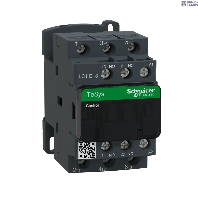 Schneider Electric Contactor TeSys Deca, 3P, 18 A, 440 V, 3NO, IP20, 24 V AC LC1D18B7