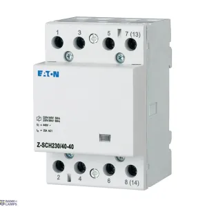 EATON 248852 — Z-SCH230/40-40 Installation contactor, 230VAC/50Hz, 4N/O, 40A, 3HP