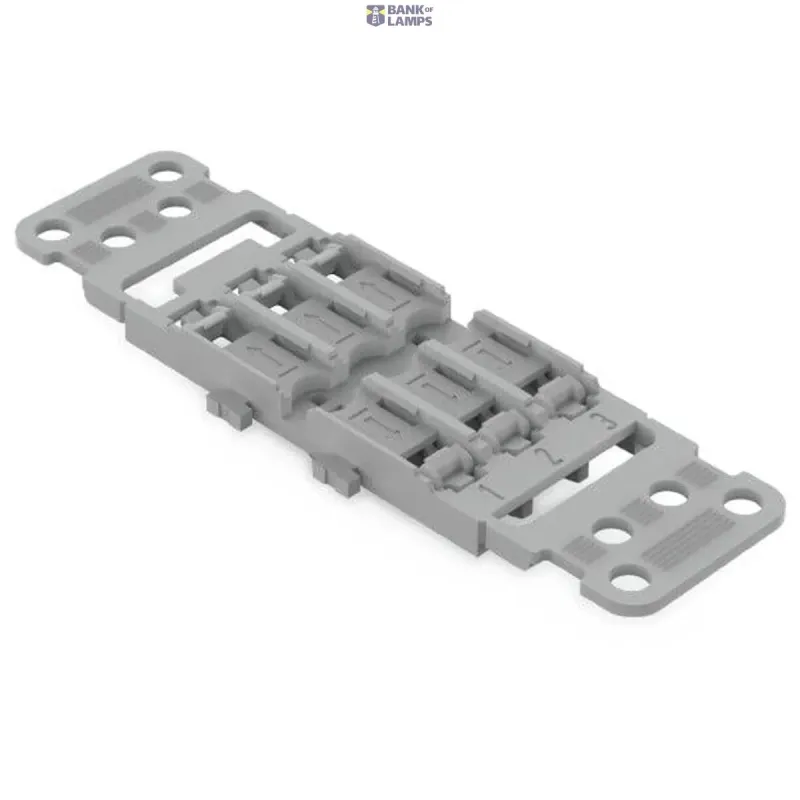 WAGO Mounting Carrier with Strain Relief 3-Way, For Inline 221-2513