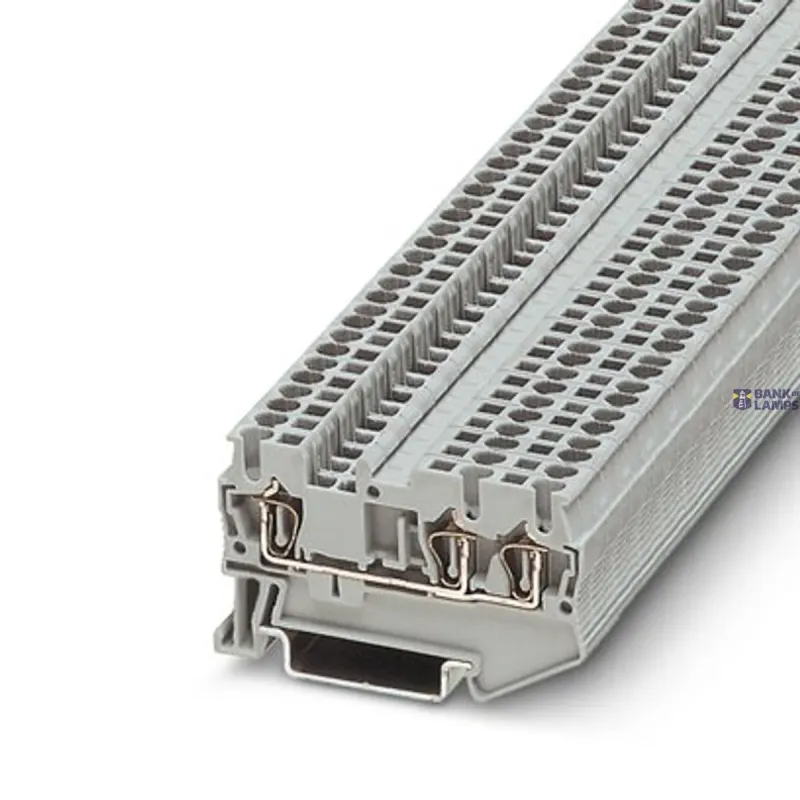 Phoenix Contact Feed-Through Terminal Block ST 2.5-TWIN, 24A, Spring-Cage 3031241