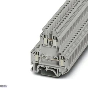 Phoenix Contact 2774017 — Double-Level Terminal Block UKK 5, 32A, Screw Connection, 1St And 2Nd Level, Gray, Ns 35/7,5, Ns 35/15, Ns 32