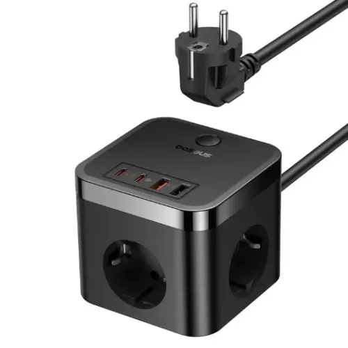 BASEUS Baseus PowerCombo Cube Power Strip 3AC+2U+2C 30W 1.5m EU E00066400117-00