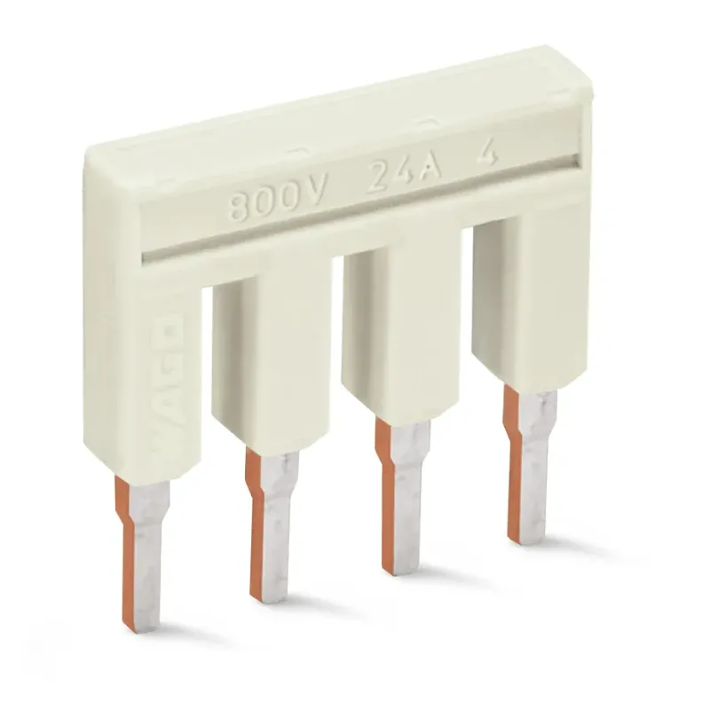 WAGO Jumper 4-Way, Light Gray, Insulated 2002-404