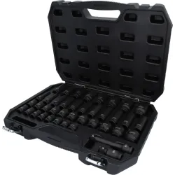 Triecienmuciņu komplekts 1/2´´, garās un īsās, 9-30mm 40pcs, KS Tools