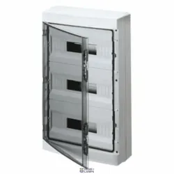 GEWISS GW40105 — Distribution Board With Panels With Window And Extractable Frame, Pre- Arranged For Terminal Block, (12x3) 36m Ip65