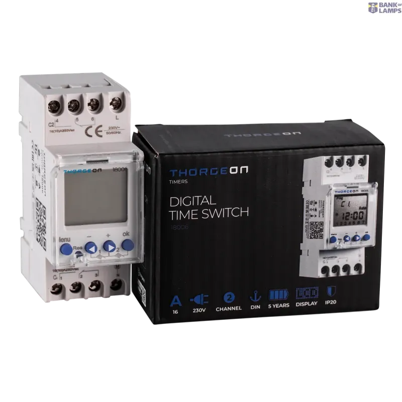 THORGEON Digital Time Switch 2-Channel 18006