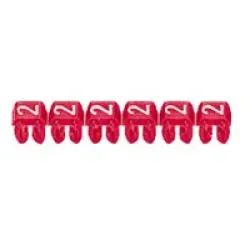 Legrand 038222 — Cable Marker CAB 3 1.4 - 1.8 mm, Plastic, 2.7 - 3.9 mm, Red, 3 mm