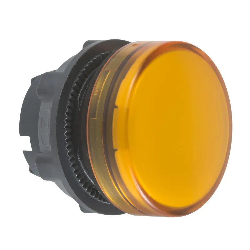 Schneider Electric Pilot Light Head Harmony XB5, 22mm, IP66, Orange, Yellow ZB5AV053