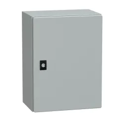 Schneider Electric NSYCRN43200 — Door Spacial CRN H400xW300xD200, IP66, IK10, Spacial CRN Plain without Mount.plate. H400xW300xD200 RAL7035..