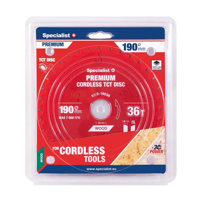 Specialist+ Griešanas disks 190x36Tx30mm, Cordless PREMIUM SPECIALIST+ 51-2-19036