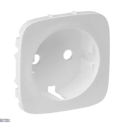 Legrand 755209 — Schuko Socket Outlet Cover Allure Pearl, 2P+E, Schuko, 53.1×53.1×19.95mm