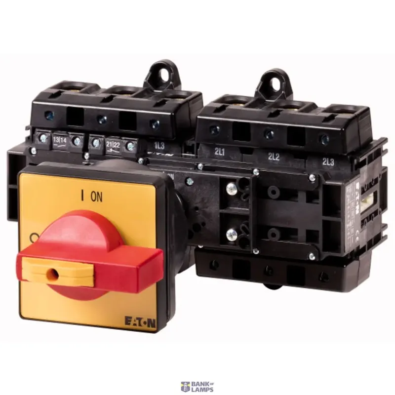 EATON Main Switch T6 160A Rear Mounting 6P Emergency Red/Yellow 200619