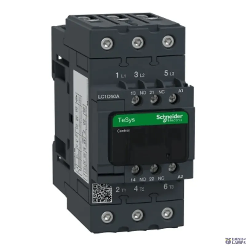 Schneider Electric Contactor 2P, 25A, 220V LC1D50AP5