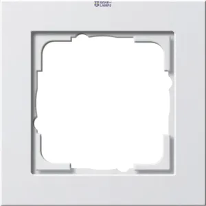 Cover Frame E2 Pure White Matt 1-Gang, Halogen-Free Shatter-Proof Thermoplastic Cover Frame E2 Pure White Matt 1-Gang, Halogen-Free Shatter-Proof Thermoplastic