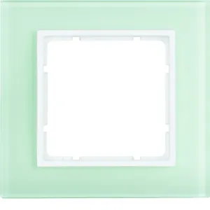 Berker 10116909 — Frame Glass 1-Gang, B.7, Polar White/Polar White matt Berker 10116909 — Frame Glass 1-Gang, B.7, Polar White/Polar White matt