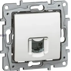 Legrand 764573 — розетка Niloé Cat 6, UTP, White, IP20, 75.8 mm, RJ45