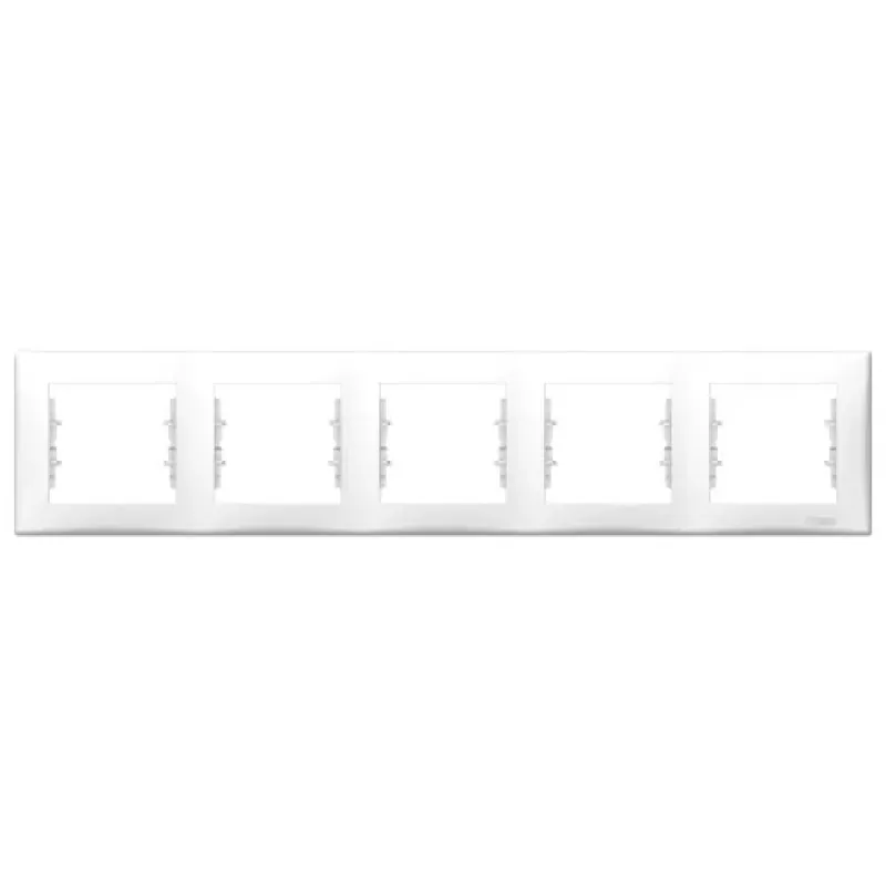 Schneider Electric Frame Sedna, White, 5-Gang SDN5800921