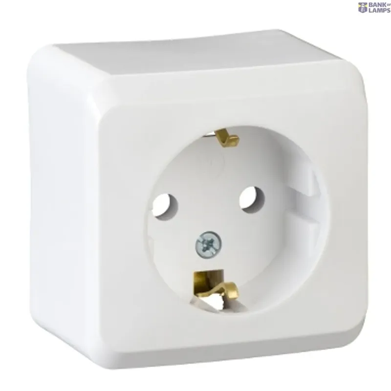 Schneider Electric Socket Outlet Prima (IP 20), 16A, White, PRIMA - Single WDE001080