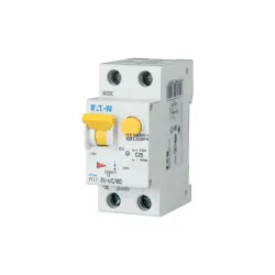 EATON 263547 — PFL7-25/1N/B/003-A RCD/MCB combination, 25 A, 30 mA, MCB trip characteristic: B, 1p+N, RCD trip characteristic: A