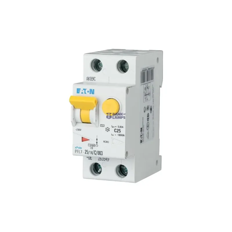 EATON PFL7-25/1N/B/003-A RCD/MCB combination, 25 A, 30 mA, MCB 263547