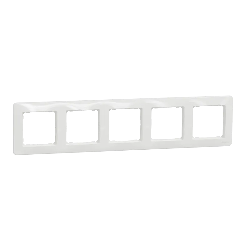 Schneider Electric Frame Sedna Design & Elements, White, 5-Gang SDD311805