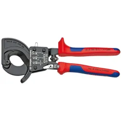 Kabeļu grieznes ar spēka mehānismu Cu + Al Ø32mm/240mm², Knipex