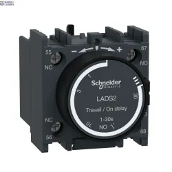 Schneider Electric LADS2 — Time Delay Auxiliary Contact Block TeSys Deca, 1NO, Screw Terminals, IP20, Dark grey, On-Delay, Star Delta Starter