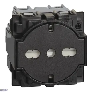 BTicino KG4140A16F — Italian Standard rozete Outlet Living Now 16A, 250V, 2 Modules, Screwed terminal, IP20 BTicino KG4140A16F — Italian Standard rozete Outlet Living Now 16A, 250V, 2 Modules, Screwed terminal, IP20