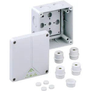 Spelsberg 80690701 — sadales kārba Abox 060-L, Max. Conductor 6 mm², 690 V AC, IP54/IP65, IK07, 110 × 110 × 67 mm, Grey, Knockouts M20/M25 Spelsberg 80690701 — sadales kārba Abox 060-L, Max. Conductor 6 mm², 690 V AC, IP54/IP65, IK07, 110 × 110 × 67 mm, Grey, Knockouts M20/M25