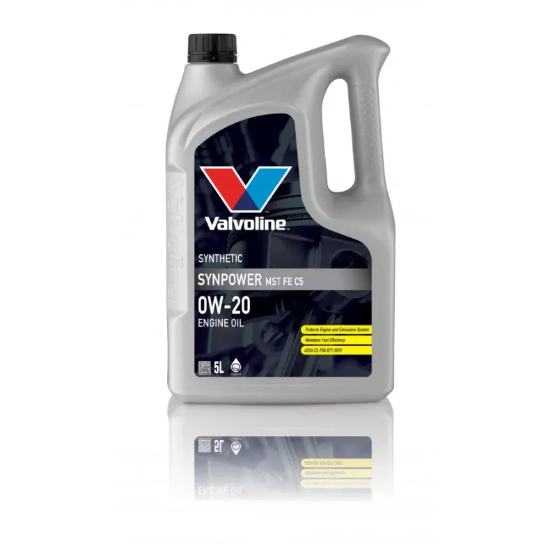 Valvoline Motoreļļa Synpower MST FE C5 0W20 5L, Valvoline 906333