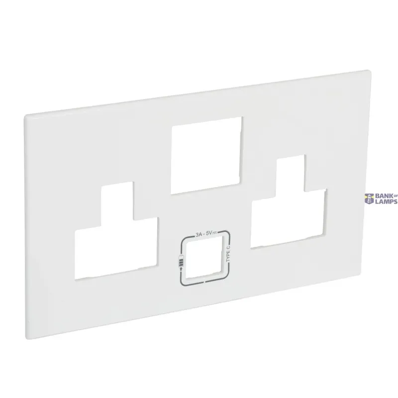 Legrand Socket Outlet Arteor 2×2P+E, White, 2-Gang, 1 Module, 2 575170