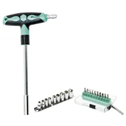 20 IN 1 T-veida rotura muciņatslēgu un skrūvgrieža uzgaļu komplekts, SD-9701M Pro'sKit