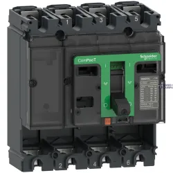 Schneider Electric C16F4 — Circuit Breaker Basic Frame ComPact NSX NSX160F, 4P, 36kA, 415V AC, 10kA Schneider Electric C16F4 — Circuit Breaker Basic Frame ComPact NSX NSX160F, 4P, 36kA, 415V AC, 10kA
