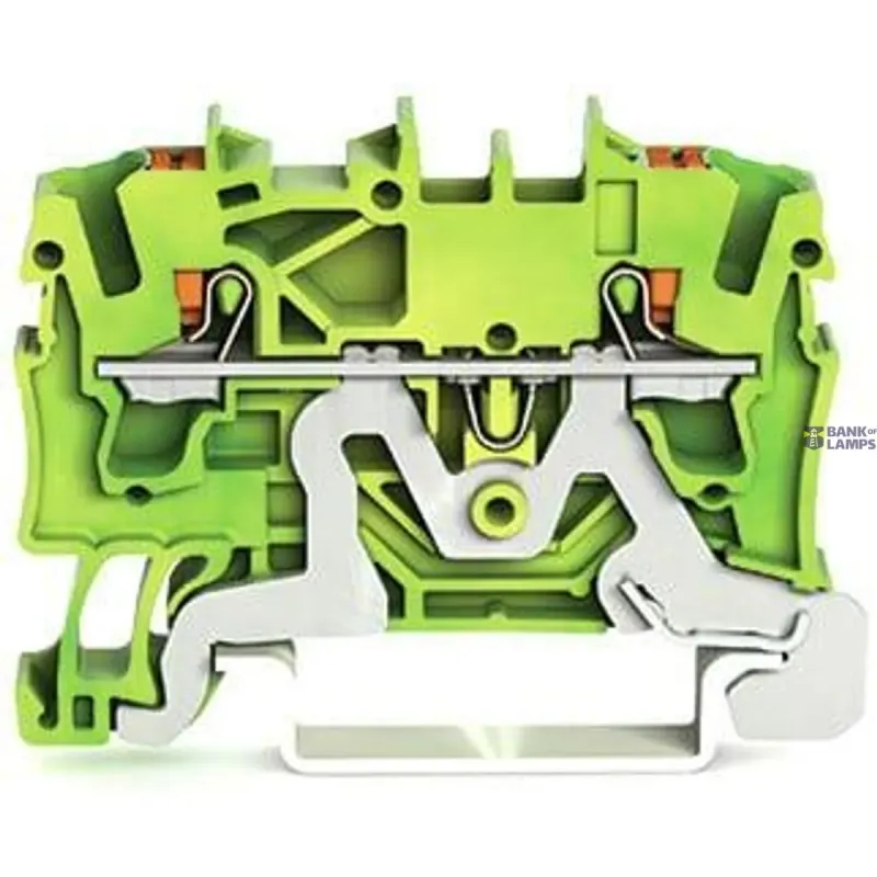 WAGO Ground Terminal Block 2-Conductor, 2.5 mm², With 2202-1207