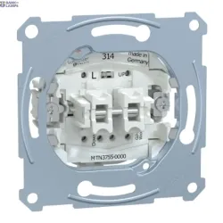 Schneider Electric MTN3755-0000 — Push-Button Merten Aquadesign 1P, 10 A, 250 V, roller shutter insert 1 Pole, flush-mounted, 10 A, AC 250 V, screwless terminals Schneider Electric MTN3755-0000 — Push-Button Merten Aquadesign 1P, 10 A, 250 V, roller shutter insert 1 Pole, flush-mounted, 10 A, AC 250 V, screwless terminals