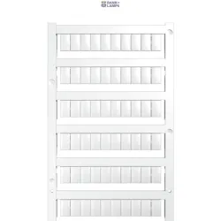 Weidmüller 1677220000 — Terminal Marker MultiFit, 10 x 6 mm P 6.00 Phoenix, Wieland, Legrand, Telemecanique, Entrelec, white