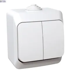Schneider Electric WDE000550 — Installation Switch Cedar Plus, 1P, White, ole 2-circuits Switch - 16AX